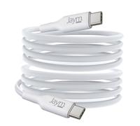 Câble Charge 5A et Synchro USB-C vers USB-C PD 3.0 100W 2m Jaym Blanc