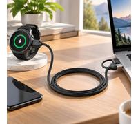 Câble Charge Montre, pour Garmin D2 Delta Accessoire | Câble de charge pour montre avec connexion USB-A et USB-C, pratique pour une alimentation quotidienne