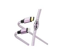 Câble charge rapide/données réflective, USB-c/Lightning, 1,5m, lavande