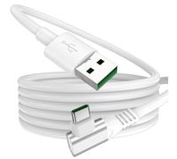 Câble Charge Super Vooc 80W pour Oppo 1,8m Câble USB C Coudé 90 Degrés Câble Charge VOOC USB Type C Charge Rapide pour Oppo Find X8/X5/X3/Reno 14/13 F/12 FS/11F/10 A80/A60/A40 One plus 13R/12/Nord 4 3