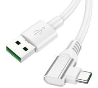Câble Charge Supervooc 80W pour Oppo 1m Câble USB C Coudé 90 Degrés Câble Charge VOOC USB Type C Charge Rapide pour Oppo Find X9/X8/X5/X3/Reno 14 F/13 F/12 FS/11F/A80/A60/A40 Oneplus 13R/12/Nord 5 4 3