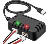 Câble Chargeur 2-en-1 USB pour Batterie Lipo 2S 7.4 V, Connecteur XH-3P, Compatible avec Axial SCX24 SCX10 Les Marques RC Quadricoptères Bateaux Voiture Drone Télécommandés