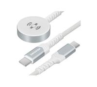 Câble Chargeur Magnétique Watch + USB-C Connecteur USB-C Blanc