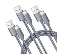 Câble Chargeur Pour Airpods 4Th,Usb Type C 1M/2M/3M 3Pack,Cordon Charge Nylon Pour Airpods Pro 2 Génération,Iphone 17 16 15 Max,Ipad 10 Air 4 5 Mini 6 7,Samsung Galaxy S25 S24,A54 A53 A52