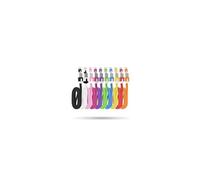 Cable Chargeur Pour Alcatel Onetouch Idol 3 4,7 Usb / Micro Usb 1m Noodle Universel Connecteur Syncronisation (blanc)