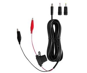 Câble Chargeur pour Caméra Chasse 3M, Adaptateur DC 5.5x2.1mm pour HAZA, WOLFANG, GardePro, KJK, iZEEKER, Caméras avec Powerbanks, Panneaux Solaires, 5A Fusible, 2 Adaptateurs