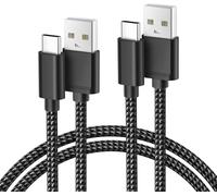 Câble Chargeur Pour Macbook Pro 2023,Usb Type C 1M 2 Pack,Cordon Charge Nylon Pour Macbook Imac Mac Pro Mini Air 2022 2021 2020,M3 M2 M1,Samsung Galaxy A54 A53,A12 A32 A42,A72 A73[CAB9161137]
