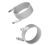 Câble Chargeur Rapide USB C Vers Lightning 2M (Lot De 2) pour Apple Pour iPhone 14 13 12 11 Pro Max Pour iPad Air Cordon Prise Adaptateur De Charge Voiture Long Recharge Fil Téléphone Portable