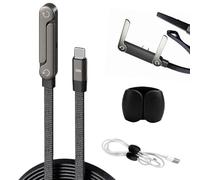 Cable Chargeur Support Invisible 2 en 1,Charge Ultra-Rapide,Large Compatibilité,Haute Qualité Et Durable,Convient à La Plupart des Smartphones Et Tablettes,1 Organiseur De CâBle De DonnéEs