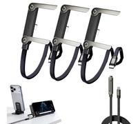 CâBle Chargeur Support Invisible 2 en 1 - Cordon De Charge Rapide 240w avec Support De TéLéPhone IntéGré, 2-in-1 Invisible Phone Stand CâBle De Chargeur 1,5 M, Rotation 360° (3 PCS)