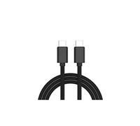 Cable chargeur type c/type c pour mac apple thunderbolt 3 usb-c connecteur (noir)