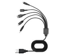 Cable Chargeur USB 5 en 1, Compatible avec Console Nintendo 3DS, New 3DS, 3DS XL, 2DS, DSi, DS Lite, PSP 1000 2000 3000, Wii U, GBA SP, Chargeur 3DS, Chargeur PSP, Chargeur Nintendo DS