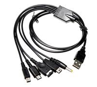 Cable Chargeur USB 5 en 1,Compatible avec Jeu Nintendo 3DS Consoles DS Lite/NDS/New 3DS XL/New 3DS/3DS XL/3DS/2DS/DSi XL/Wii U/Gameboy Advance SP (GBA SP)/PSP1000/2000/3000