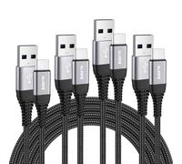 Câble Chargeur Usb C Charge Rapide [Lot De 4,0.3m+1m+2m+3m],Cordon Type C Nylon Tressé Pour Samsung Galaxy S21 S22 S20 Plus Ultra S10 S9 S8,Note 10 9 8,A20e A50 A51 A40 A70 A71,A3 A5 2017.[W121]