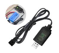 Câble Chargeur USB Universel avec Connecteur SM-3P pour Batterie LiPo 2S 7.4V - Compatible avec Voiture, Bateau, Drone, Avions RC et Autres Jouets Télécommandés
