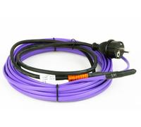 Câble chauffant auto-régulateur PlugIn 22 W contre le gel pour l'intérieur et l'extérieur des tuyaux - 2 mètres - HEATCOM - 40047002