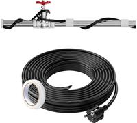 Câble chauffant autorégulant pour tuyaux 24,4 m - 16,4 W/m - protection antigel - avec thermostat - idéal pour les tuyaux et les installations extérieures
