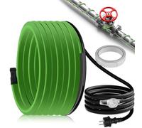 Câble chauffant de 12 m avec thermostat, 35 W/m, autorégulant, antigel, avec voyant lumineux, pour conduites d'eau chauffantes par transfert thermique, pour gouttières et abreuvoirs Willow, IP68