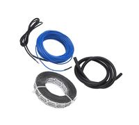 Câble chauffant pour tuyaux 10 M 150 W ruban chauffant étanche résistant au gel avec bande d'acier fixe et tube de protection d'alimentation de 2,5 m 110-120VAC 60Hz