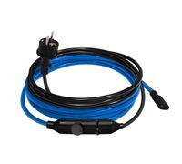 Câble chauffant prêt à être raccordé de 25 m avec câble d'alimentation et fiche de contact de protection - Disjoncteur FI - Convient comme chauffage d'accompagnement de tuyau, chauffage de dégivrage