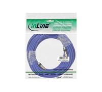 InLine Câble audio RCA 89420P Premium 20 m Bleu mâle-mâle prise dorée