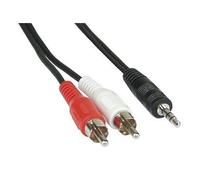 Câble Cinch-jack 1m - INLINE - Câble audio - Noir