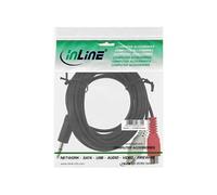 Câble Cinch/jack,, 2x Cinch fem. à 3,5mm jack mâle 3m