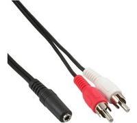 InLine Câble RCA/jack 89940A 2 x RCA mâle vers jack 3,5 mm femelle 1 m