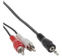 Câble Cinch/jack, InLine®, 2x Cinch mâle à 3,5mm jack mâle 2m G