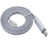 Câble cisco usb avec puce FTDI,Câble de console USB de type C à RJ45 pour routeur/Windows 7,8 Commutateurs PC Ordinateurs portables (USB 1.8m)