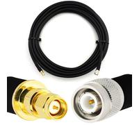 câble coaxial 15m TNC mâle vers SMA mâle - Tout cuivre HF400 Rallonge coaxiale flexible 50 ohms (équivalent LMR400 UF UltraFlex) - pour appareils WLAN LAN