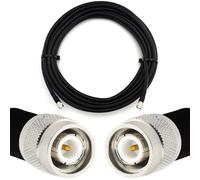 câble coaxial 15m TNC mâle vers TNC mâle - Tout cuivre HF400 Rallonge coaxiale flexible 50 ohms (équivalent LMR400 UF UltraFlex) - pour appareils WLAN LAN