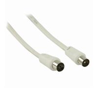 Càble coaxial 90 dB | CEI (Coaxial) Màle - CEI (Coaxial) Femelle | 5,0 m | Blanc ALPEXE-1742