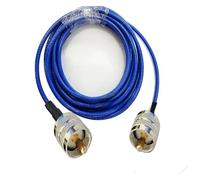 Câble coaxial à sertir bleu souple RG142 UHF PL259 mâle vers 2/2,9/5/10 m(2m)