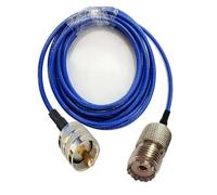 Câble coaxial à sertir bleu souple RG142 UHF PL259 mâle vers SO239 femelle 2/2,9/5/10 m(10m)