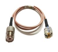 Câble coaxial à sertir RG142 UHF PL259 mâle vers SO239 femelle 2/2,9/5/10 m(5m)