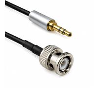 Câble coaxial A94 BNC vers jack mono 3,5 mm RG174 50 Ohm 1 m pour appareils de mesure