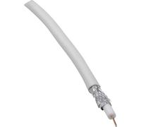 Câble coaxial BKL Electronic 0806001/50 75 Ω 90 dB blanc 50 m