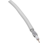 Câble coaxial BKL Electronic 0806001/50 75 Ω 90 dB blanc 50 m