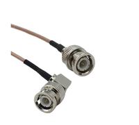 Câble coaxial coudé RG316 Q9 BNC mâle vers BNC mâle, câble de raccordement à sertir, rallonge d'antenne WiFi(500CM)