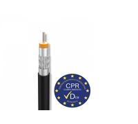 Câble coaxial extérieur/intérieur noir bobine CU/CUSN CPR DCA 250 m 414003...