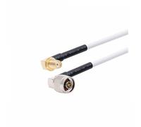 Câble coaxial haute fréquence RG58 étanche N femelle vers SMA mâle 50 ohms, connecteur d'extension d'antenne Wi+Fi(SMA F90 to N M90,25M)