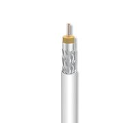 Câble coaxial intérieur blanc Cu/CuSn CPR ECA bobine de téléviseurs 100 m...