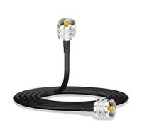 Câble Coaxial PL259 Câble Antenne CiBi 1m UHF PL-259 Mâle a Mâle Faible Perte RG58 50 Ohm pour Tosmeter CB Twayrdio CB Puissance SWR Mètre Amplificateur Linéaire Charge Fictive Radio Amateur