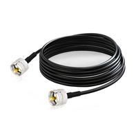 Câble Coaxial PL259 Câble Antenne CiBi 3m UHF PL-259 Mâle a Mâle Faible Perte RG58 50 Ohm pour Tosmeter CB Twayrdio CB Puissance SWR Mètre Amplificateur Linéaire Charge Fictive Radio Amateur