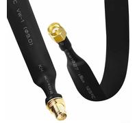 Câble coaxial, pour antenne de mineur à hélium avec extension RP-SMA mâle femelle 60 cm 50 Ohm 0-6 GHz Alimentation par porte plate pour LoRaWAN IoT M2M