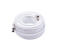 Câble Coaxial pour antenne satellite TV HDME de 50 m métré TWIN 2x19 VAtC Blanc Diamètre 7mm
