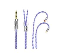 Câble coaxial pour écouteurs Flagship 6N Litz plaqué argent OCC+7N OCC Mix, 4,4 mm avec connecteur M