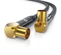 Câble coaxial - Primewire Premium - 135 dB - Plaqué or - 90° coude