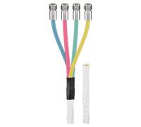 Goobay 67330 80 dB Câble Coaxial Quattro avec Connecteurs-Ft, 2x Geschirmt, CCS, 10 m Longueur